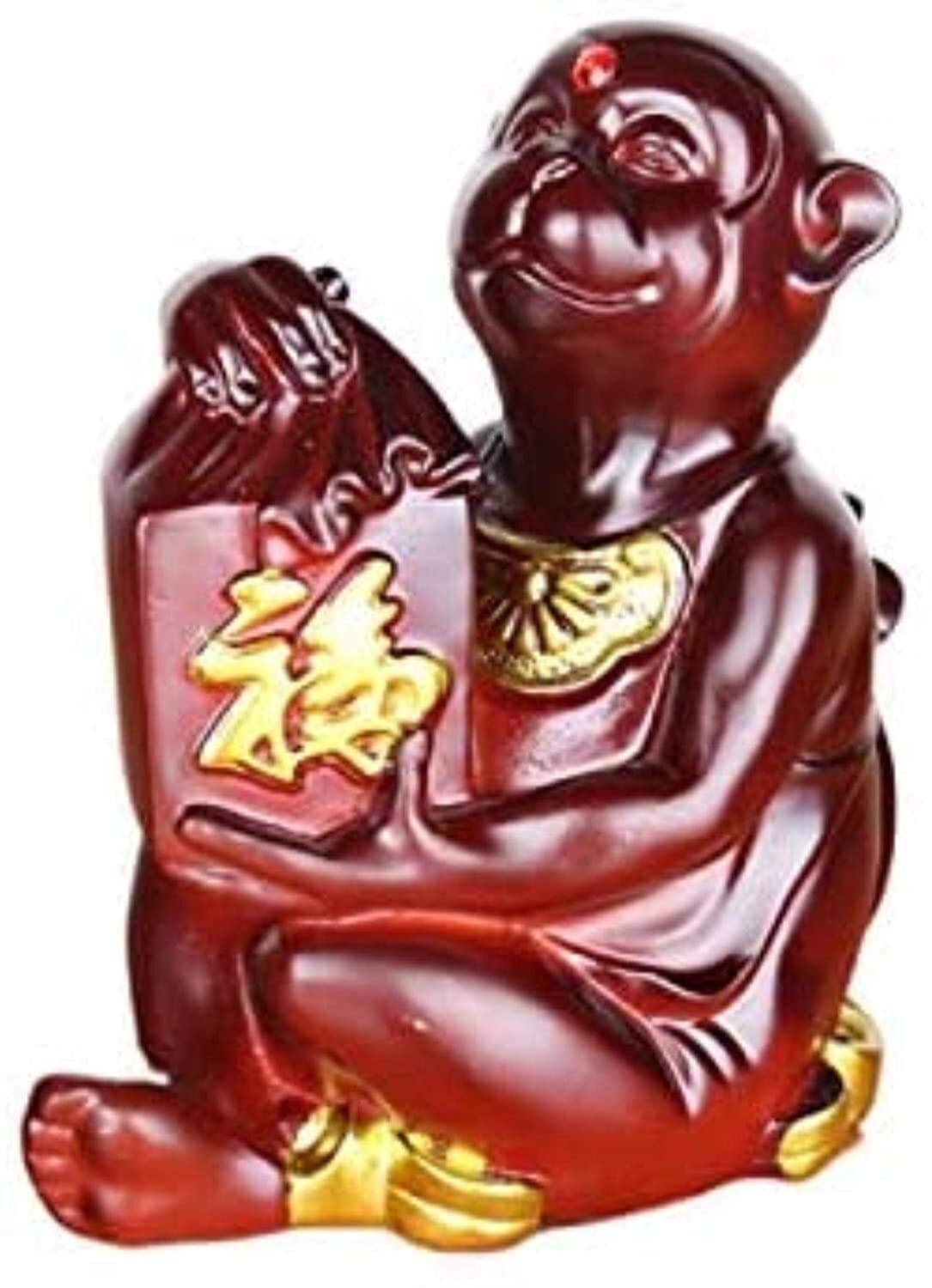 YNIYUJKL Wooden Chinese Zodiac Statues Home Decoration Statue Home And Office Sculpture Wood Feng Shui Decor Accessories Figurine 329,Apa-A