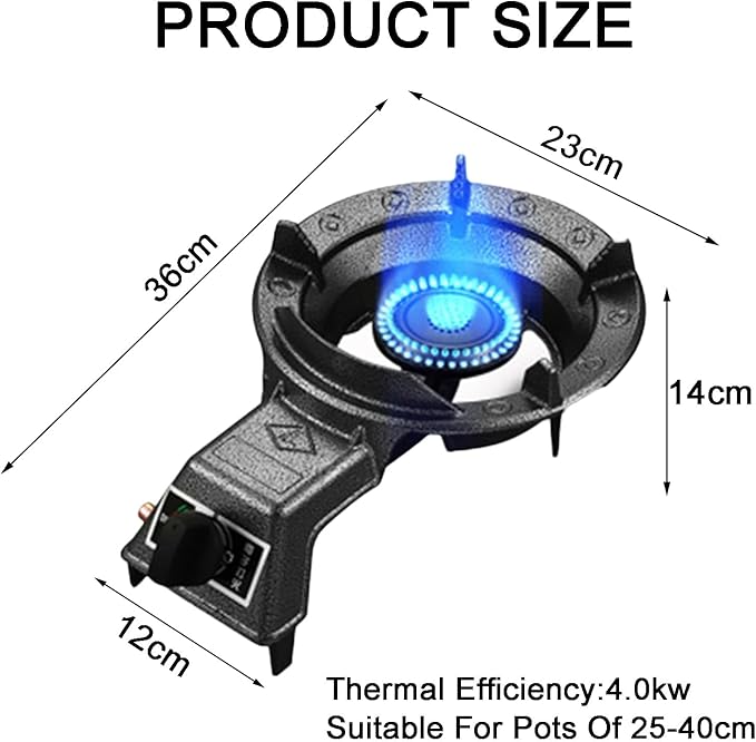 Estufa de Gas Monopuesto 4KW para Encimera de Cocina, Ahorro de Energía miniatura 3
