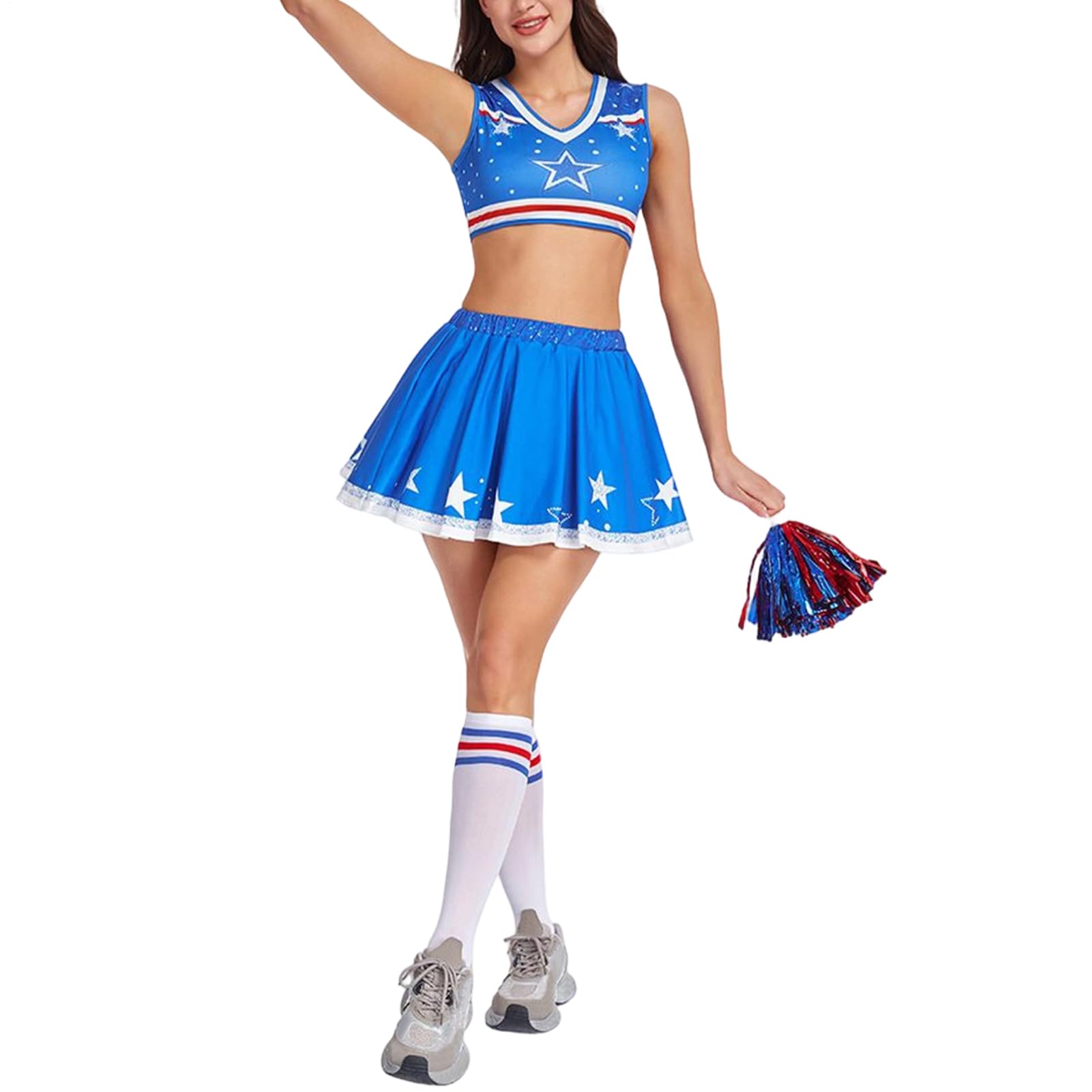 Cheerleader Costume for Women - Sexy Fancy Dress Comfortable Breathable - High School Cheer Uniform | for Women Wife Daughter Girls Youth Teens