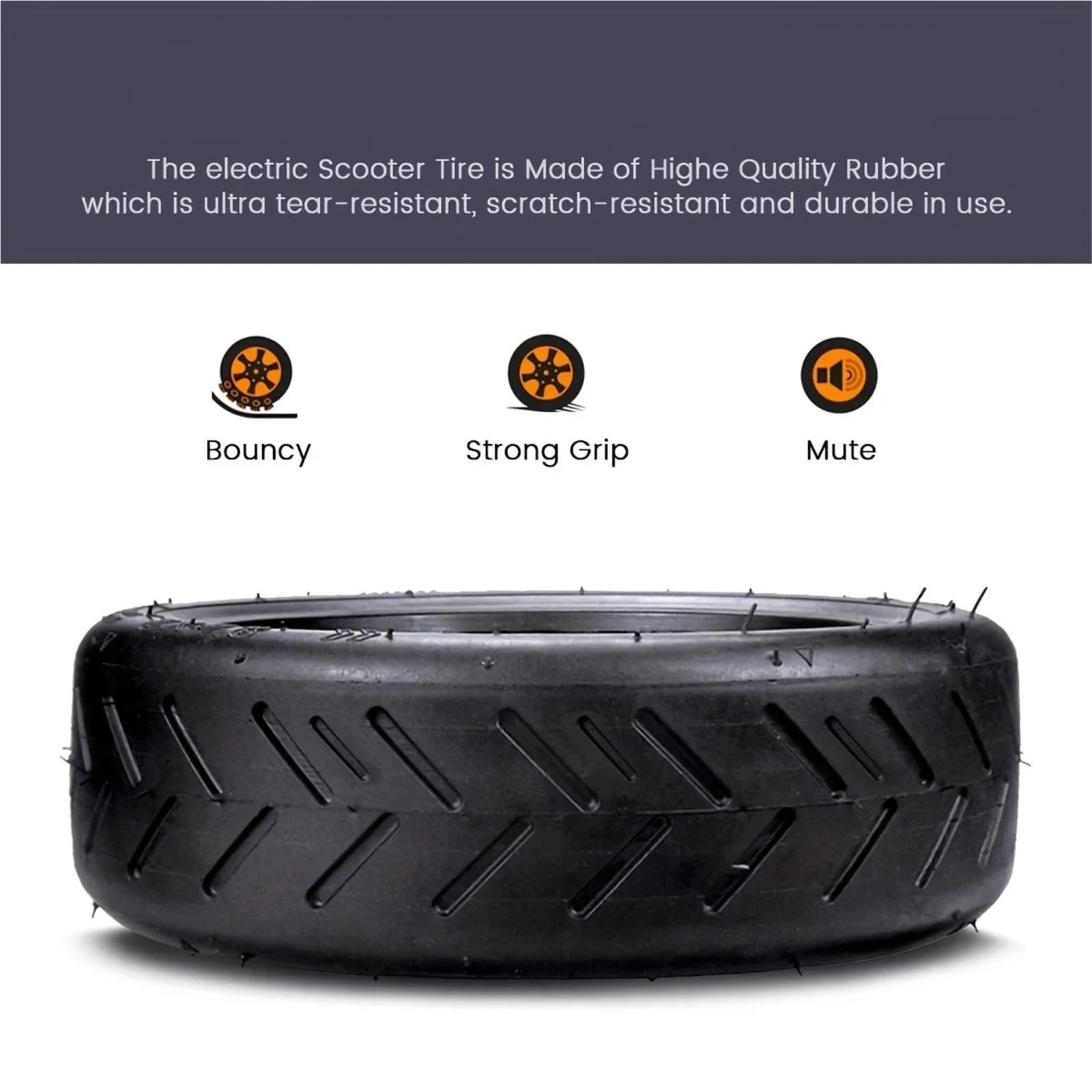 Pneu Trotinette Electrique Pneu Extérieur + Chambre À Air 8,5 Pouces Pour Trottinette Électrique M365/Pro/1S, Roue Avant Et Arrière(2pcs Outer Tire)