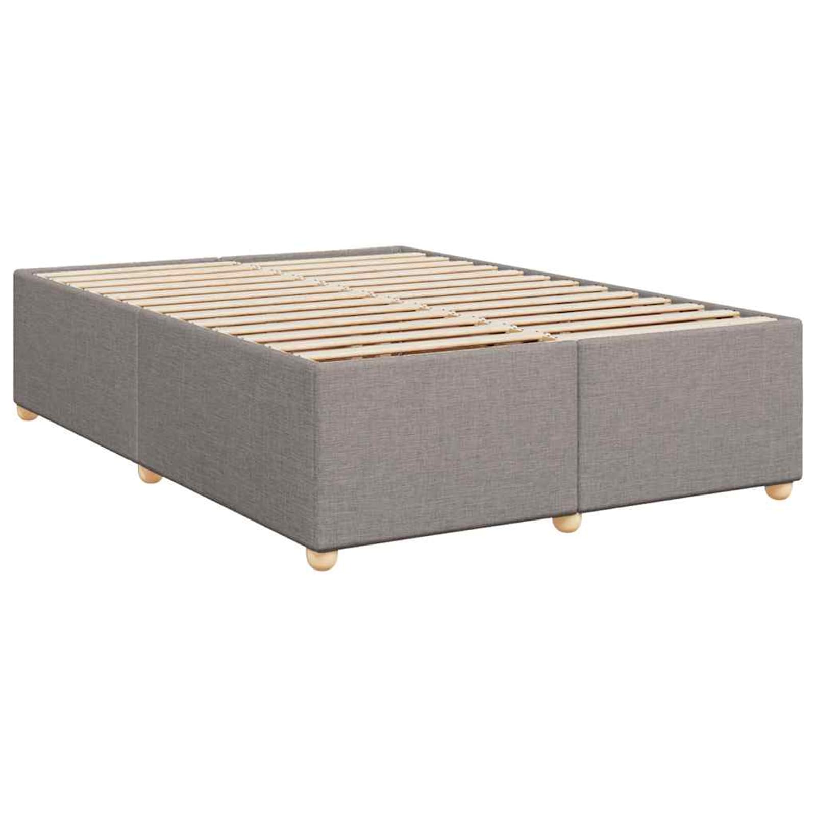 ATOMSTACK MAKER Letto a molle insacchettate con materasso a molle insacchettate (140 x 190 cm), rivestimento in tessuto tortora, traspirante e lavabile, incluso rivestimento, comodo sistema di sonno