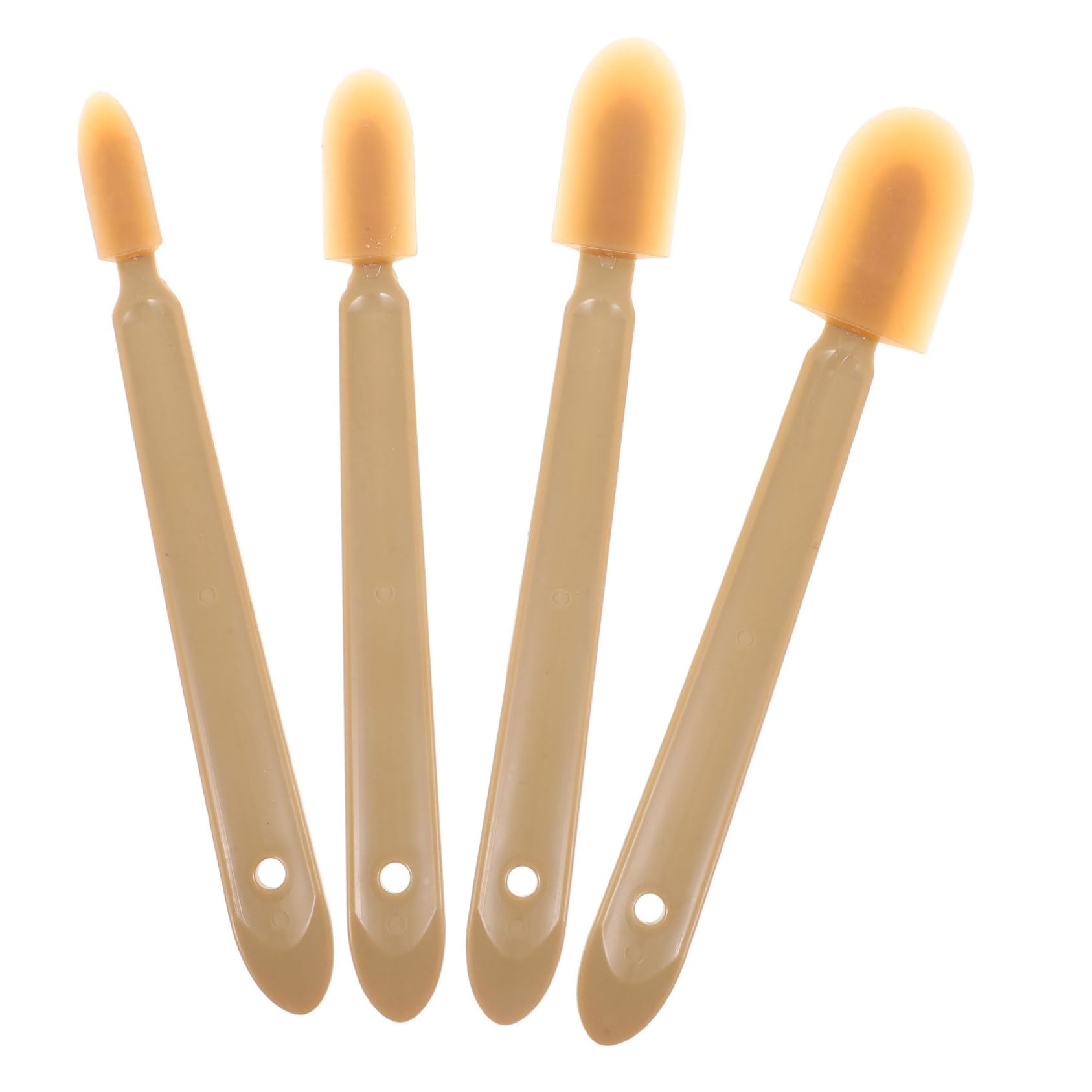 Hoement 4pcs Squeegee Scraper Tool Rubber Caulking Tools Caulking Sticks Tools Caulk Tool Caulking Applicator Tips Caulking Application Tool Caulking Kit Plastic Blade Extended Section