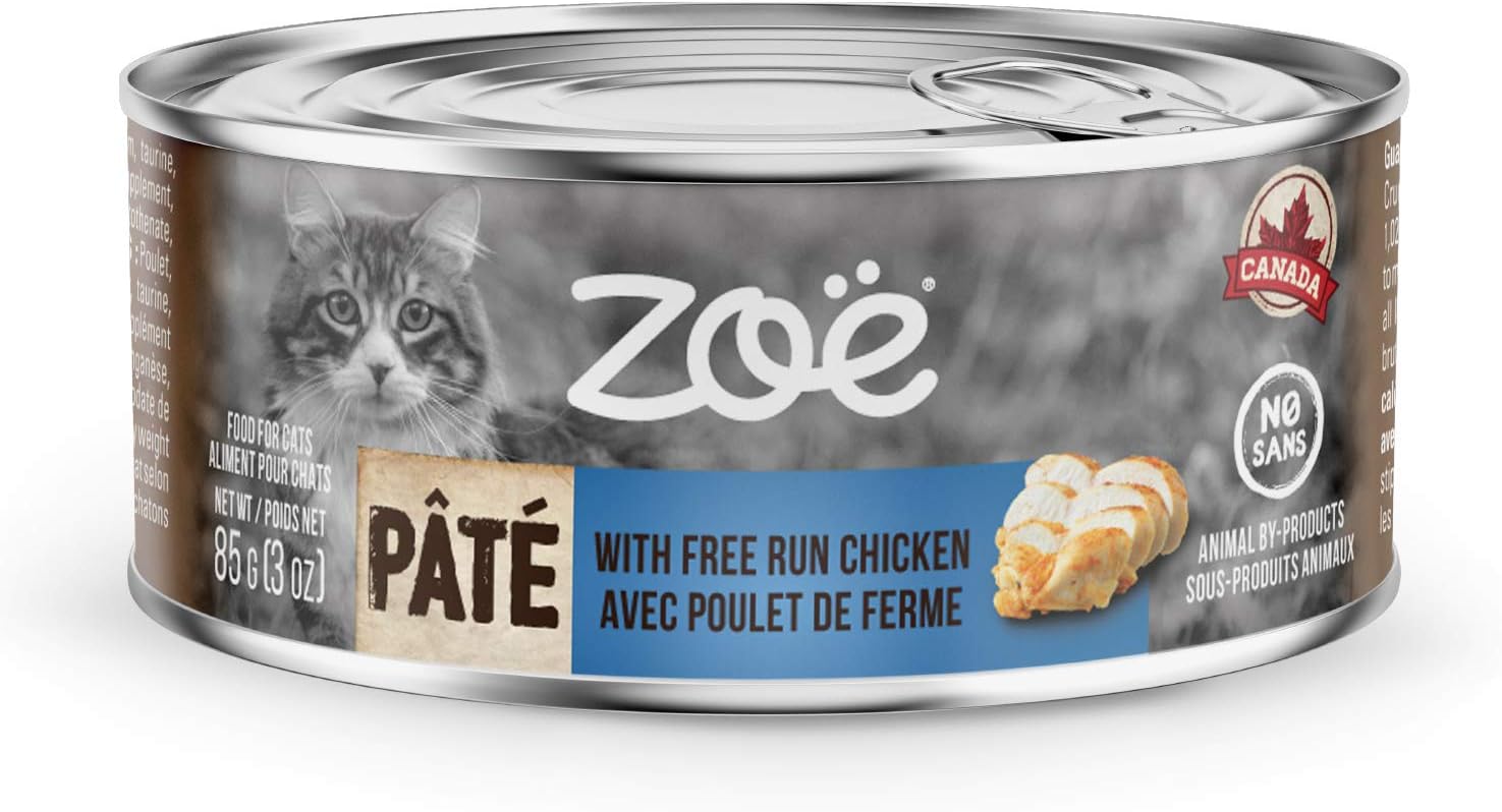 Zoe Pate Wet Food with Free Run Chicken for Cats 85 g (3 oz) Amazon