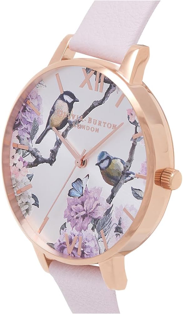 Olivia Burton Analogue Quartz Watch for Women with Blush Leather Strap - OB16PL35 3 616M NY5MzL. AC SL1000