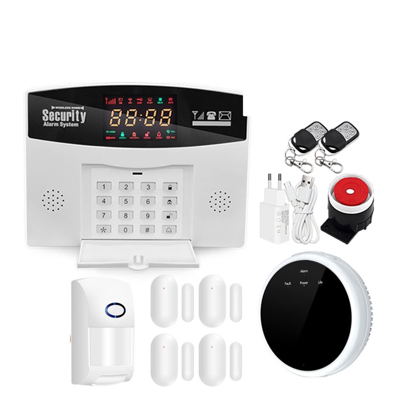 WiFi GSM Système d'alarme Hôte sans Fil Tuya Smart Home Fambor Sécurité de sécurité Alarme CONTRÔLE DE CONTRÔLE D'APPLICATION(G)