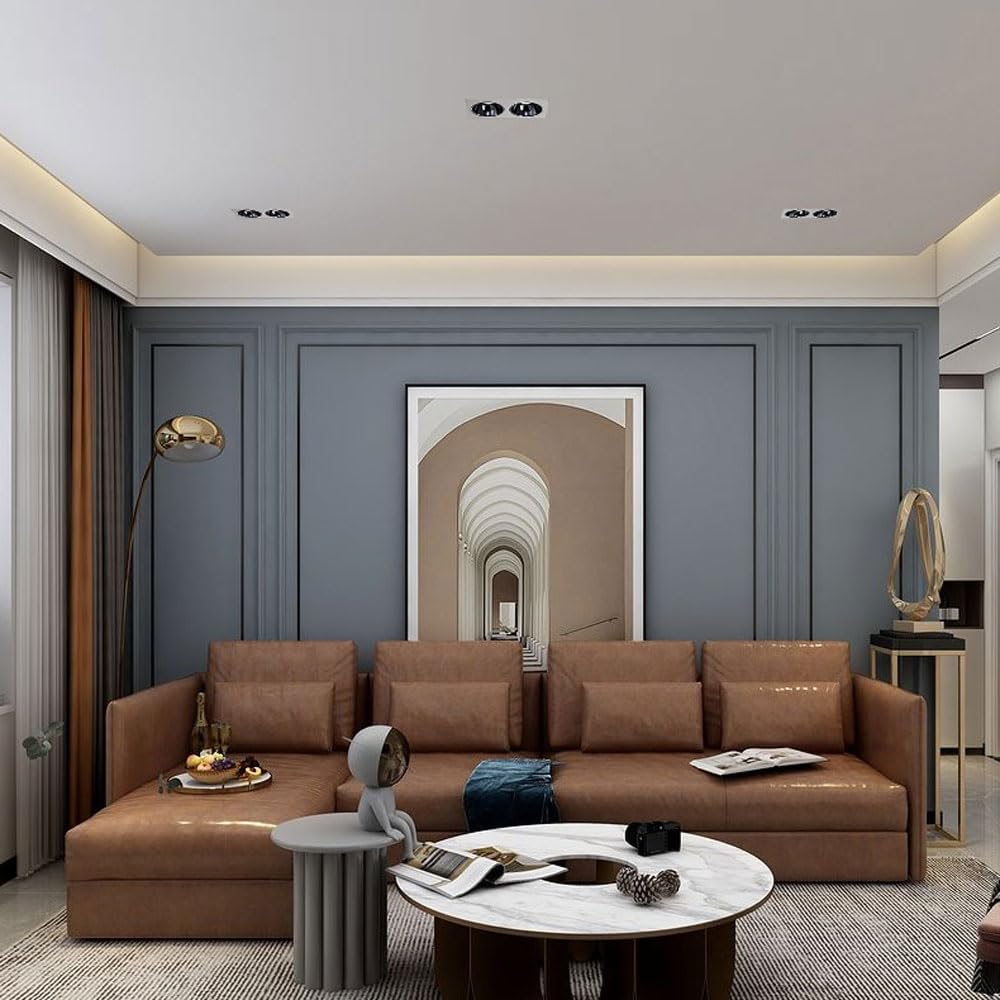 WLBHWL Recessed Double Head LED Downlight Split Structure Ceiling Lamps 7W Spot Lights Indoor Lighting Baffle Trim Square Grille Lights Recessed Downlight