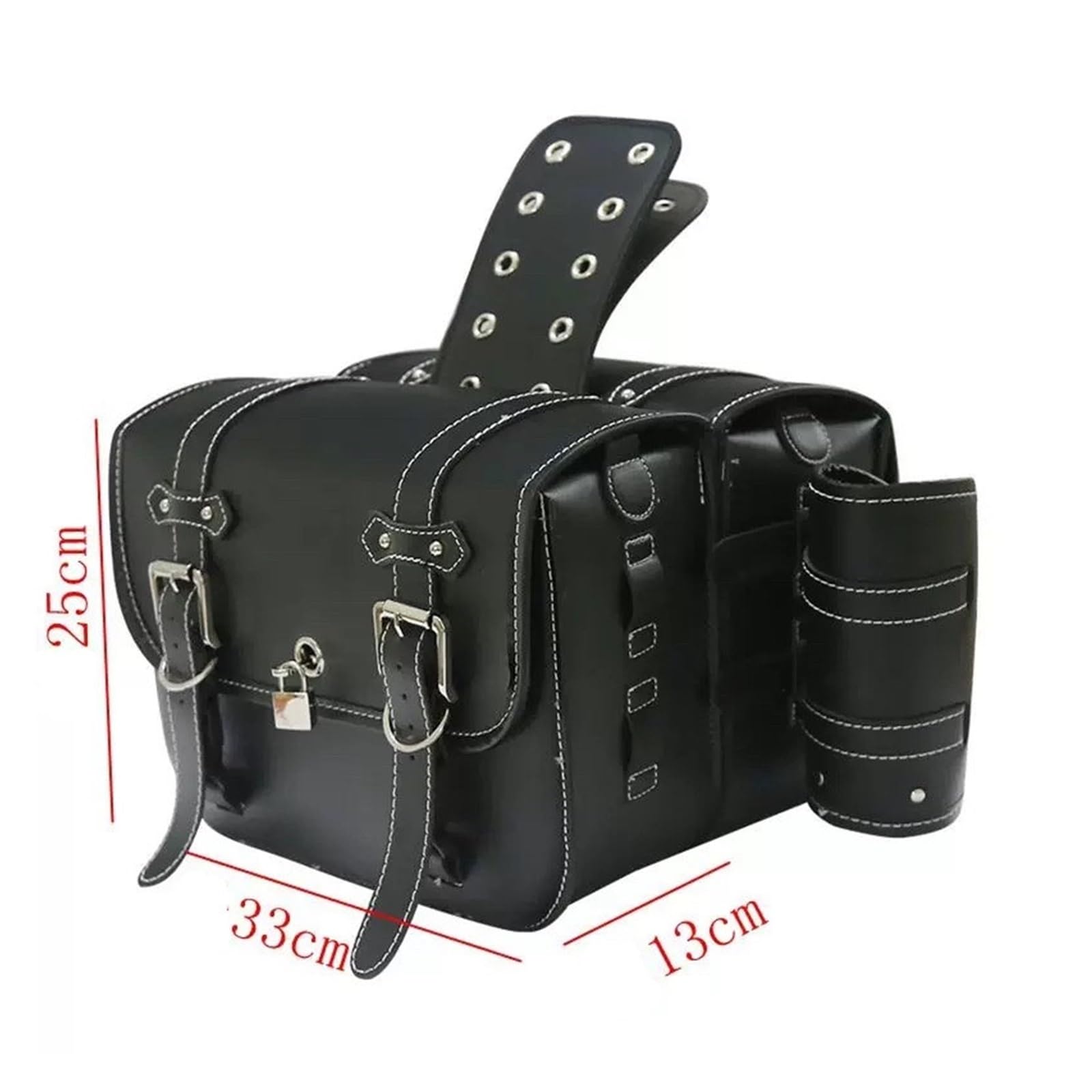 Accessori Moto Borsa Sella Laterale In Pelle PU Per Rebel 500 (CMX500) 2017 2018 2019 2020 2021(Brown)