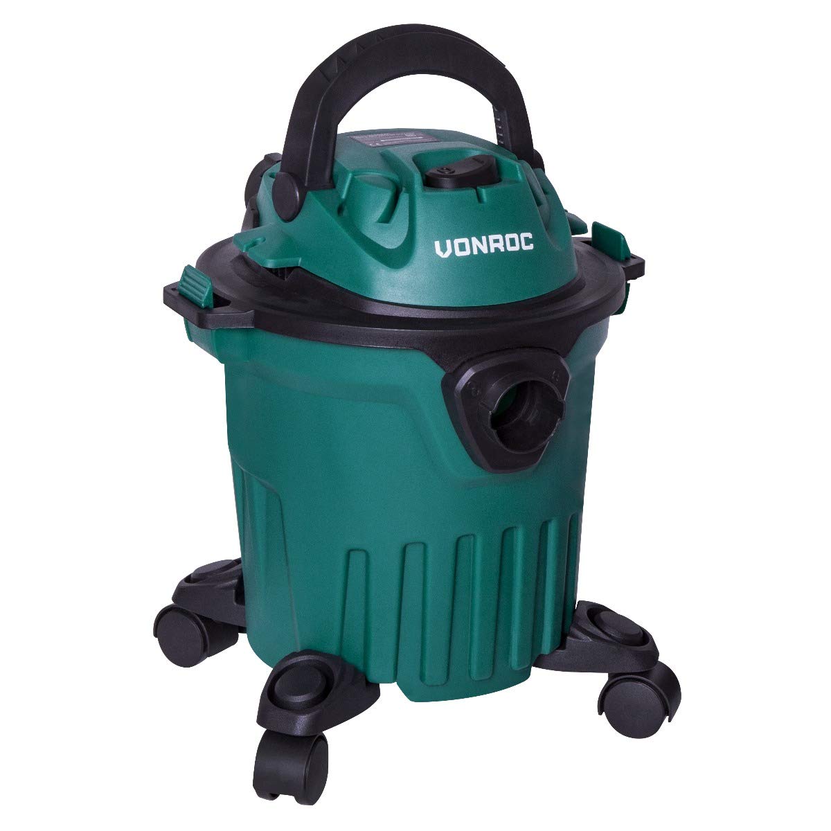 Odkurzacz przemysłowy VONROC 1000W 12L na mokro i sucho, 16kPa, funkcja nadmuchu, 5m kabel, lekki 3,6kg, zestaw akcesoriów, do domu garażu warsztatu