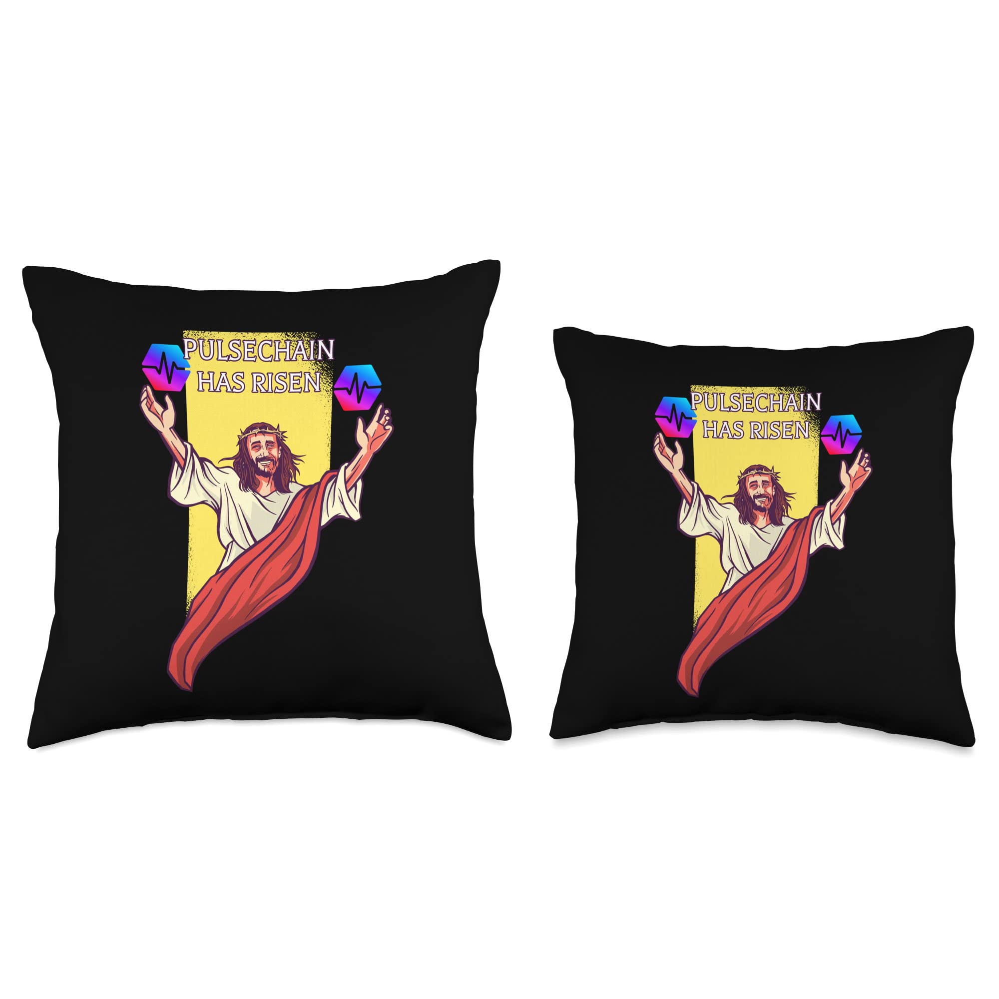 Amazon.com: PulseChain Crypto Has Risen Funny Cryptocurrency Jesus HEX  Throw Pillow : Home & Kitchen