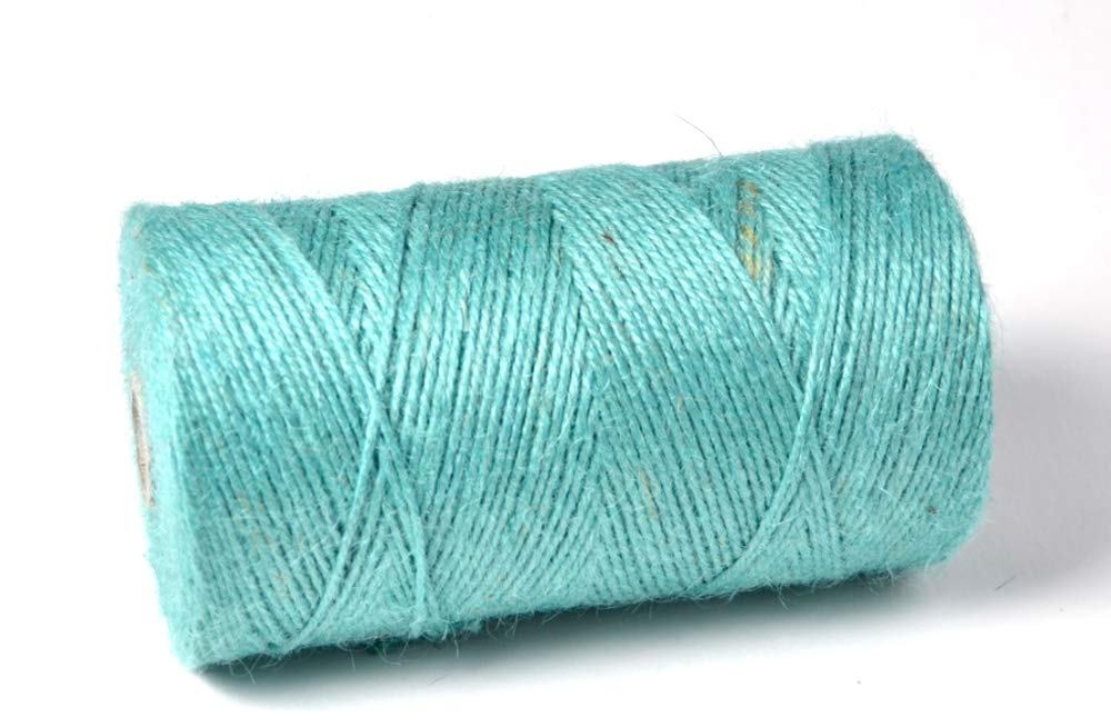 Everlasto Cyan 1Kg Spools - Coloured Jute Craft Twine Coloured String (2Mm Approx)