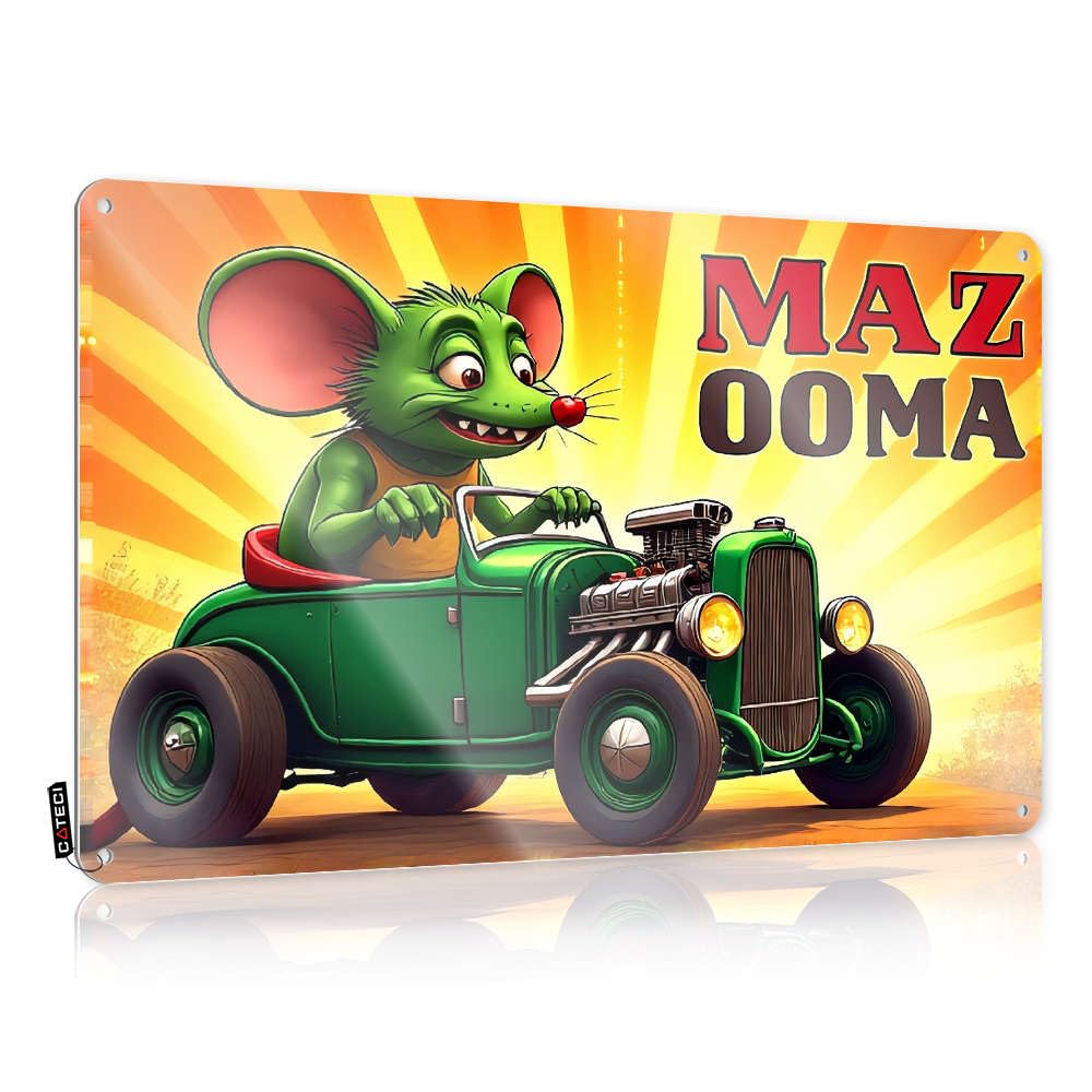 Fzfn Colour Mimosa Decor Decor | Rat Race: Speedy Adventures In A Classic Car! Western Campsite Decoration(30X40cm)