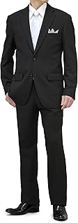 [スーツジャパン] 裾上げ済み 礼服 喪服 オールシーズン 春夏秋冬 アジャスター付 大きいサイズ 上下洗える 冠婚葬祭 結婚式 入学式 卒業式 葬式 法事 ブラック フォーマルスーツ 紳士服 即日出荷 メンズ dis-formal-2baj
