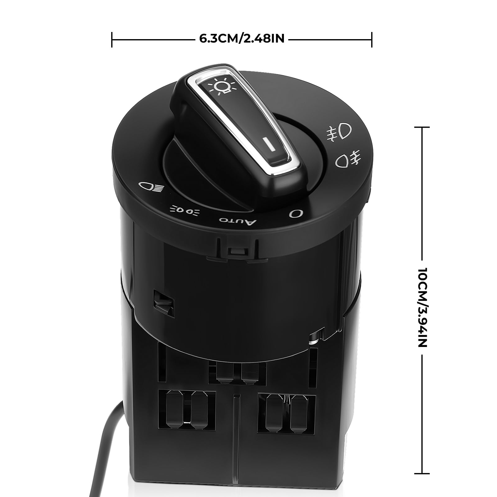 Scheinwerferschalter Mit Lichtsensormodul für VW GOLF 4 BORA Jetta PASSAT POLO, Scheinwerfer Steuerschalter Automatischer Lichtschalter Lampenschalter 1C0941531A 3BD941531