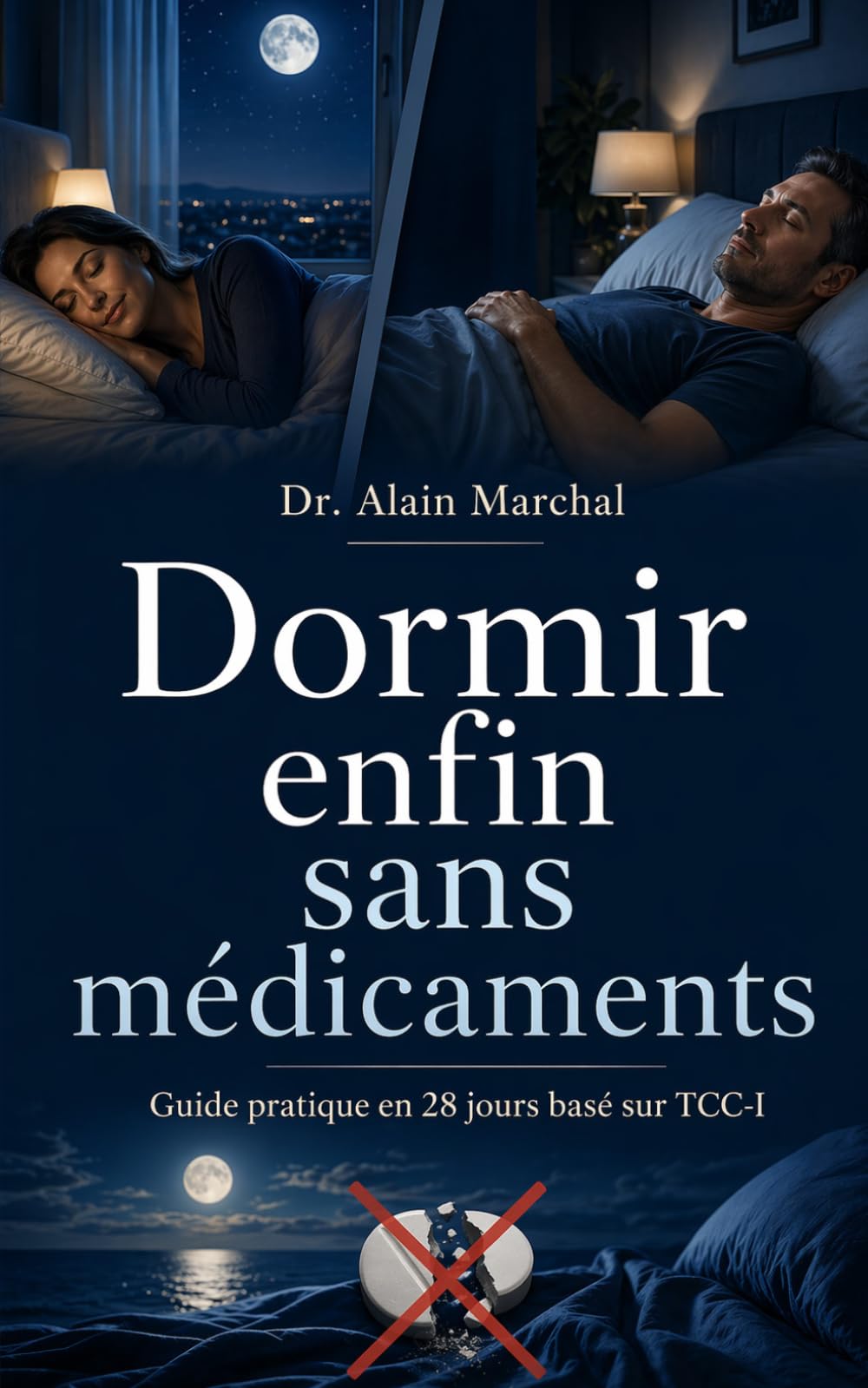 Dormir enfin sans médicaments: Le guide pratique en 28 jours pour calmer l’insomnie, retrouver un sommeil réparateur et sortir des somnifères grâce aux outils de la TCC-I