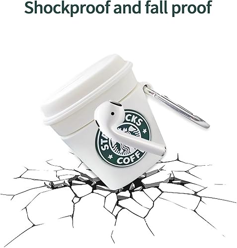 Miniatura 2 de Funda compatible con Airpods 1 y 2, suave, bonita, única, divertida, fresca, a la moda, duradera, de protección, bolsa de almacenamiento portátil,