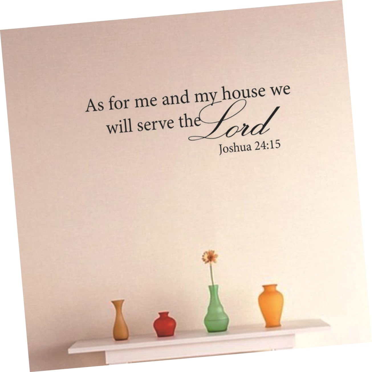 proverbi della Bibbia cristiana Adesivi artistici in vinile 40x52.4cm