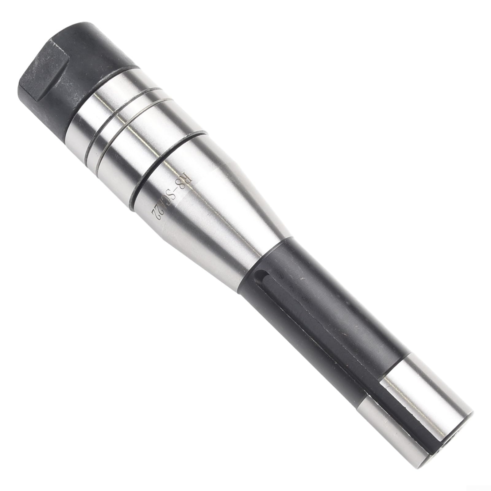 R8 Schaftfräsdornhalter für 22mm Zahnradschneider, Planfräser & Schlitzsägen - 189mm schwarz oxidierter Stahl, 7/40.6 cm-20 Deichselgewinde, kompatibel