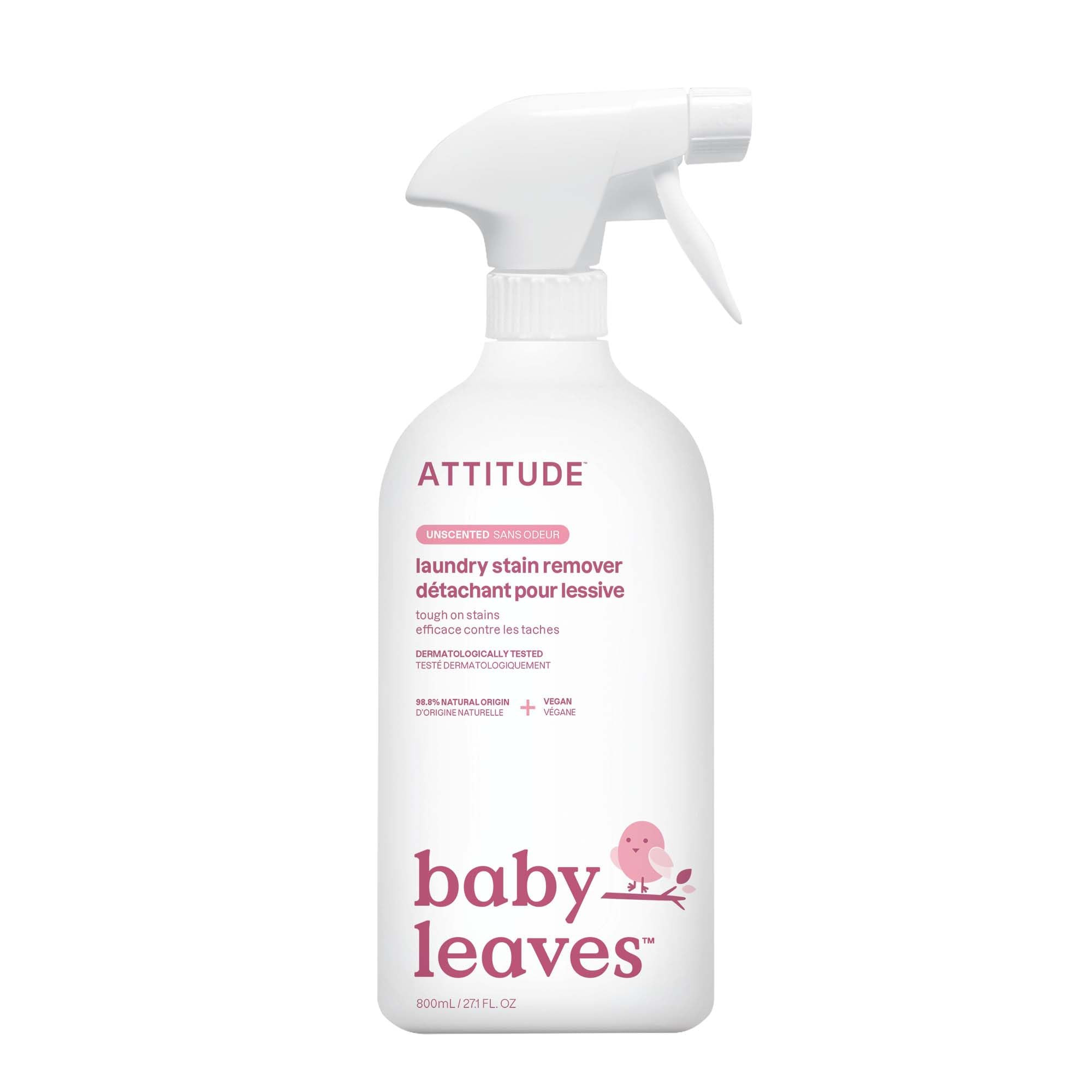 Détachant Naturel pour Lessive Bébé - ATTITUDE, 800 mL