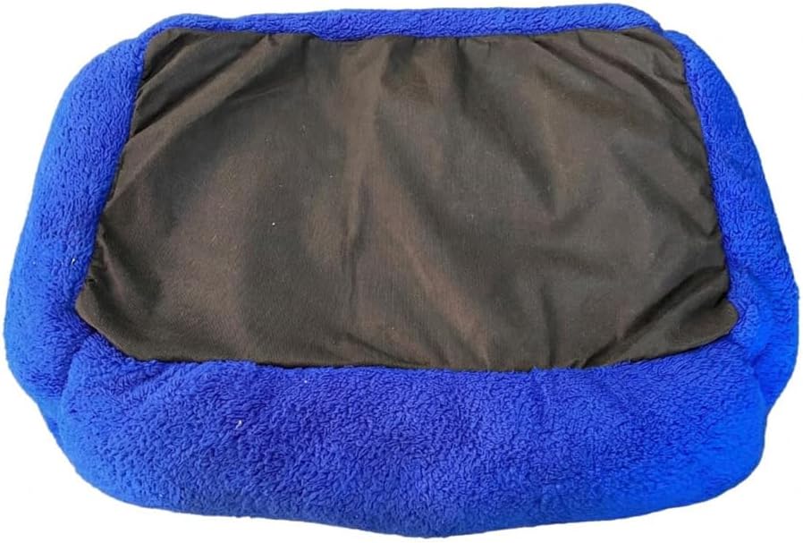 Premium Dikdörtgen Peluş Kedi Yatağı Ve Küçük Irk Köpek Yatağı - 60X45 Cm, Mavi