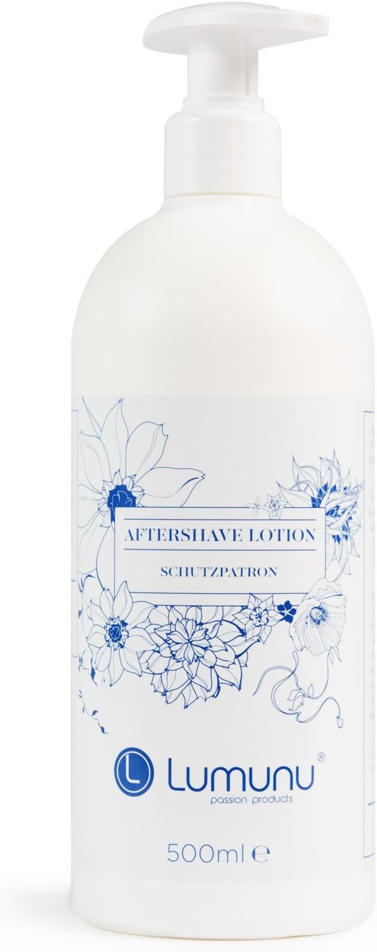 Deluxe After Shave Lotion (500ml) Lumunu Schutzpatron, Protective Care for Women and Men
