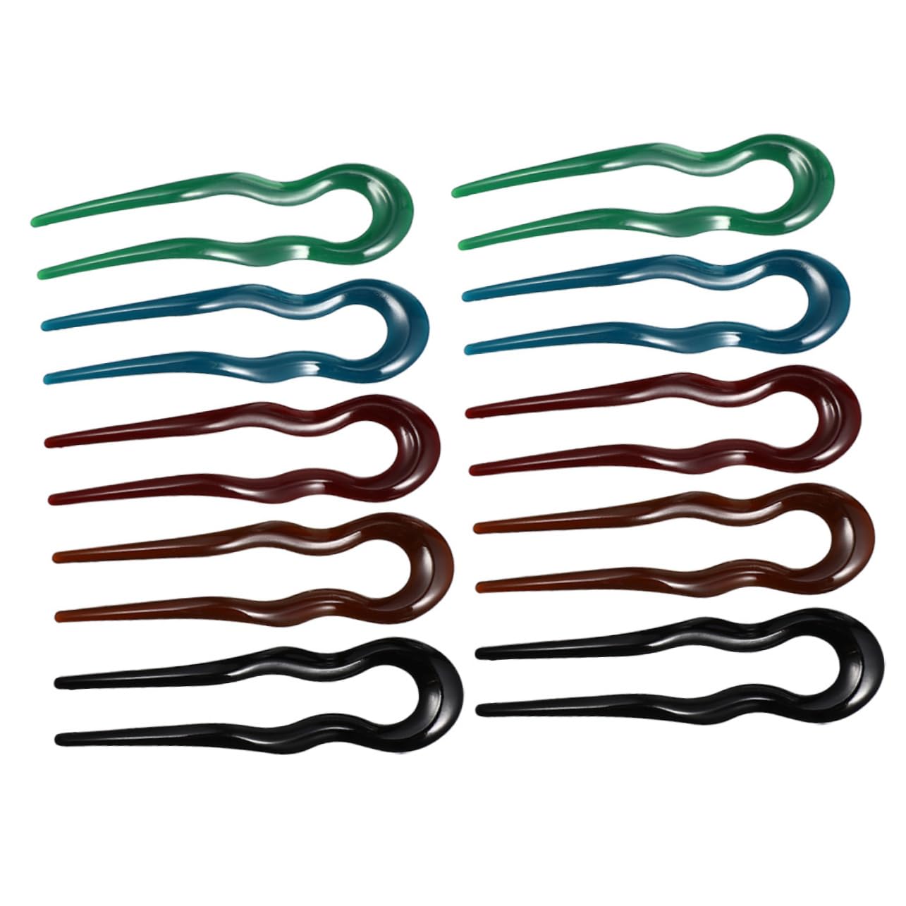 10Pcs U Shaped Bun Hair Forks Elegant Hair Sticks for Vintage Hair Accessories Colors for Updos Parties Weddings and Daily Wear
