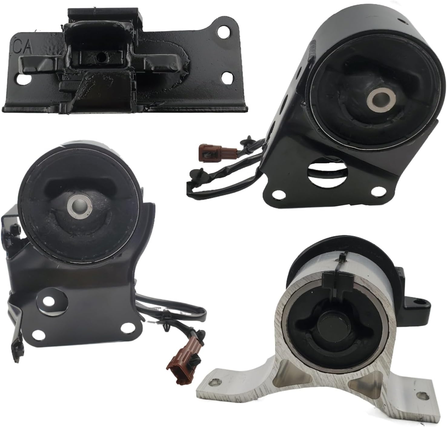 Front Rear Engine Motor Transmission Mount Set 4pcs Fit for 2007 2008 Nissan Maxima 3.5L A7349EL A7348 A4325EL A4321
