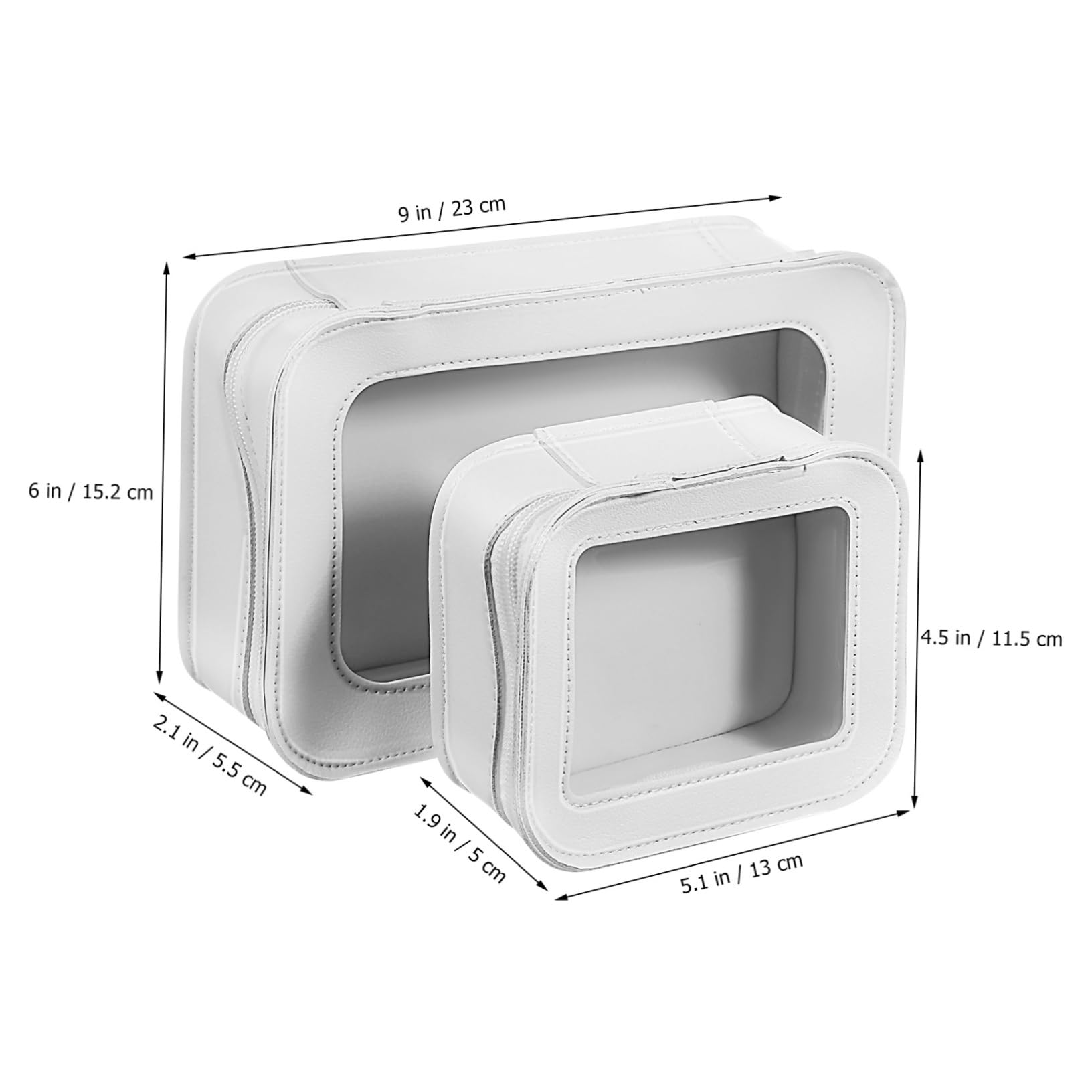 LIFKOME Borsa Cosmetica in Pvc Trasparente con Chiusura Zip per Donne da Viaggio