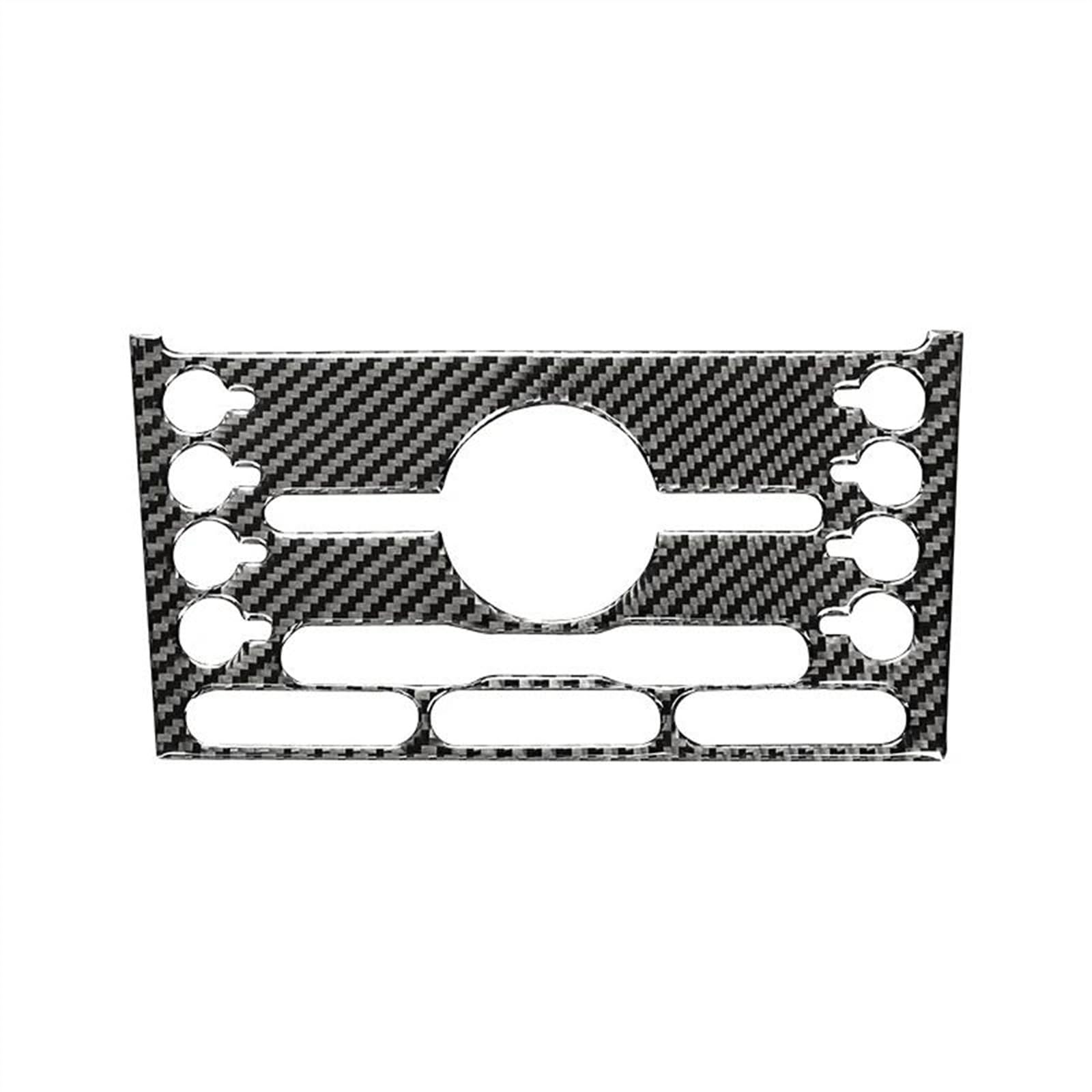 Piwine Black Car Decoration Interior Accessories Central Control Button Panel Frame Cover Stickers For Ford For Explorer 2013-2019