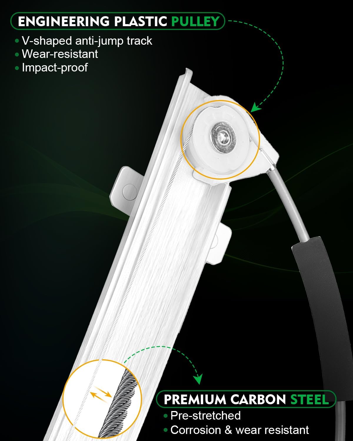 Front Right Power Window Regulator with Motor for:-Hyundai Accent 2012 2013 2014 2015 2016 2017, Fit for Accent 12 13 14 15 16 17 with 2 Pins OE# 82404-1R110 125-59200R 82404-0U010