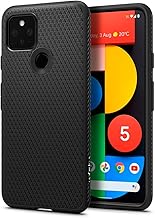 Spigen Liquid Air - Funda diseñada para Pixel 5 (2020), color negro mate