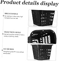 Vista 7 de 10 piezas hidropónico de cuenca hidropónica red macetas de red macetas para orquídeas vivero, macetas cuadradas de orquídeas, macetas de orquídeas