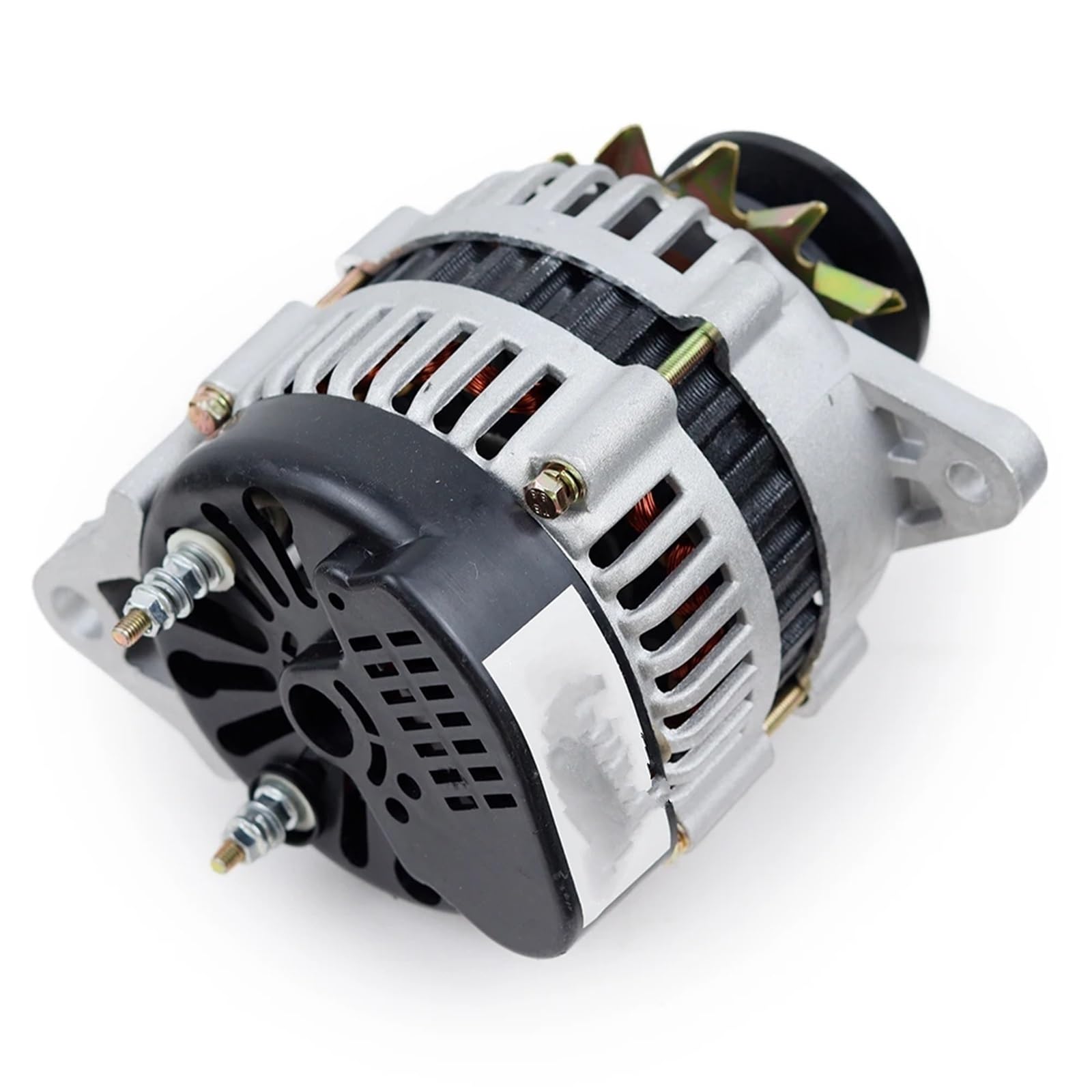 Alternateur automobile Générateur à aimant permanent sans balais 2000 W 12V 24V pour courant alternatif pour cuivre pur(12V,Single head)