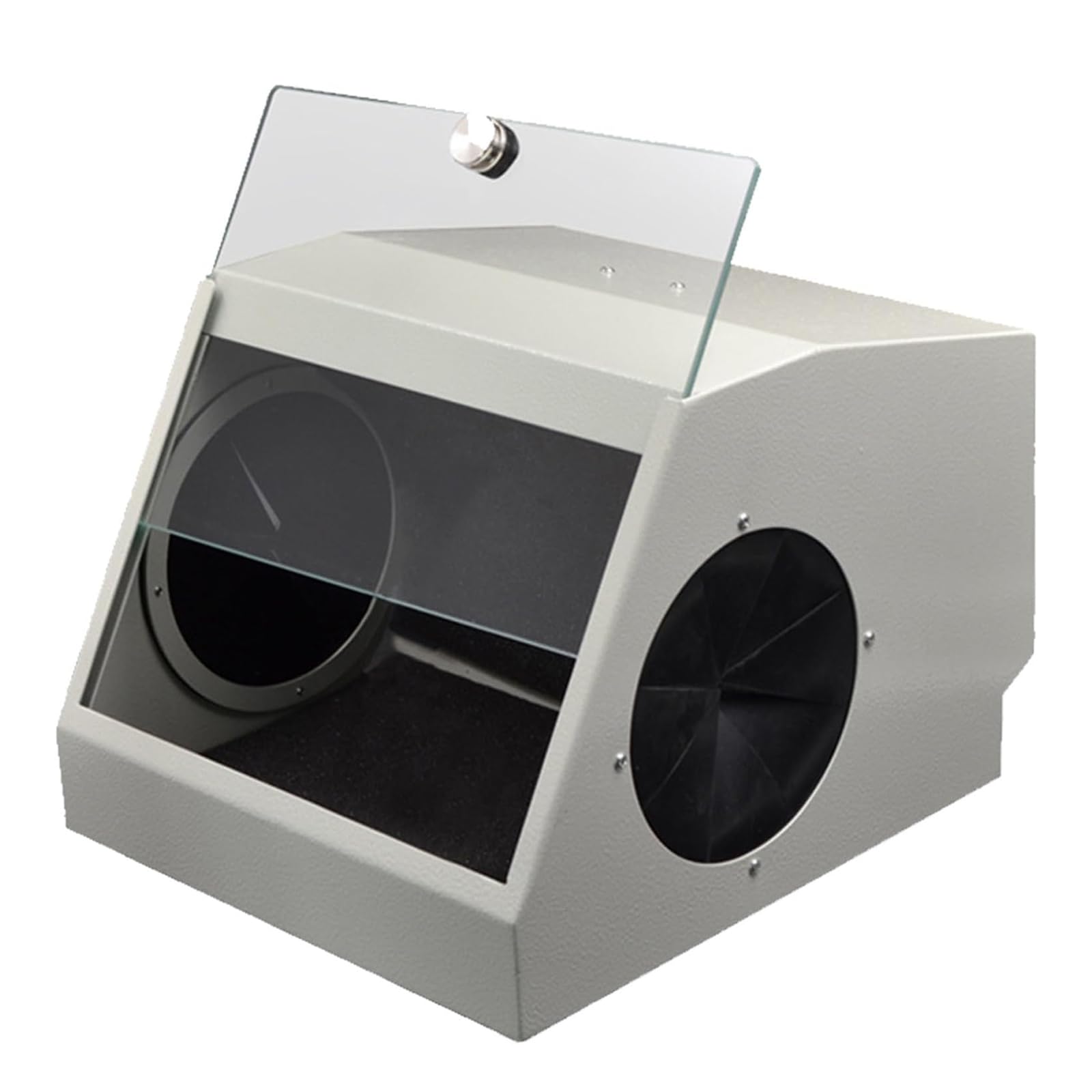 Qiang Scatola Antipolvere per Collettore di Polveri Dentali, Scatola per Polvere per Laboratorio odontoiatrico, con Dispositivo di estrazione dell'Aria e Filtro/Sorgente Luminosa a LED da 5500 K