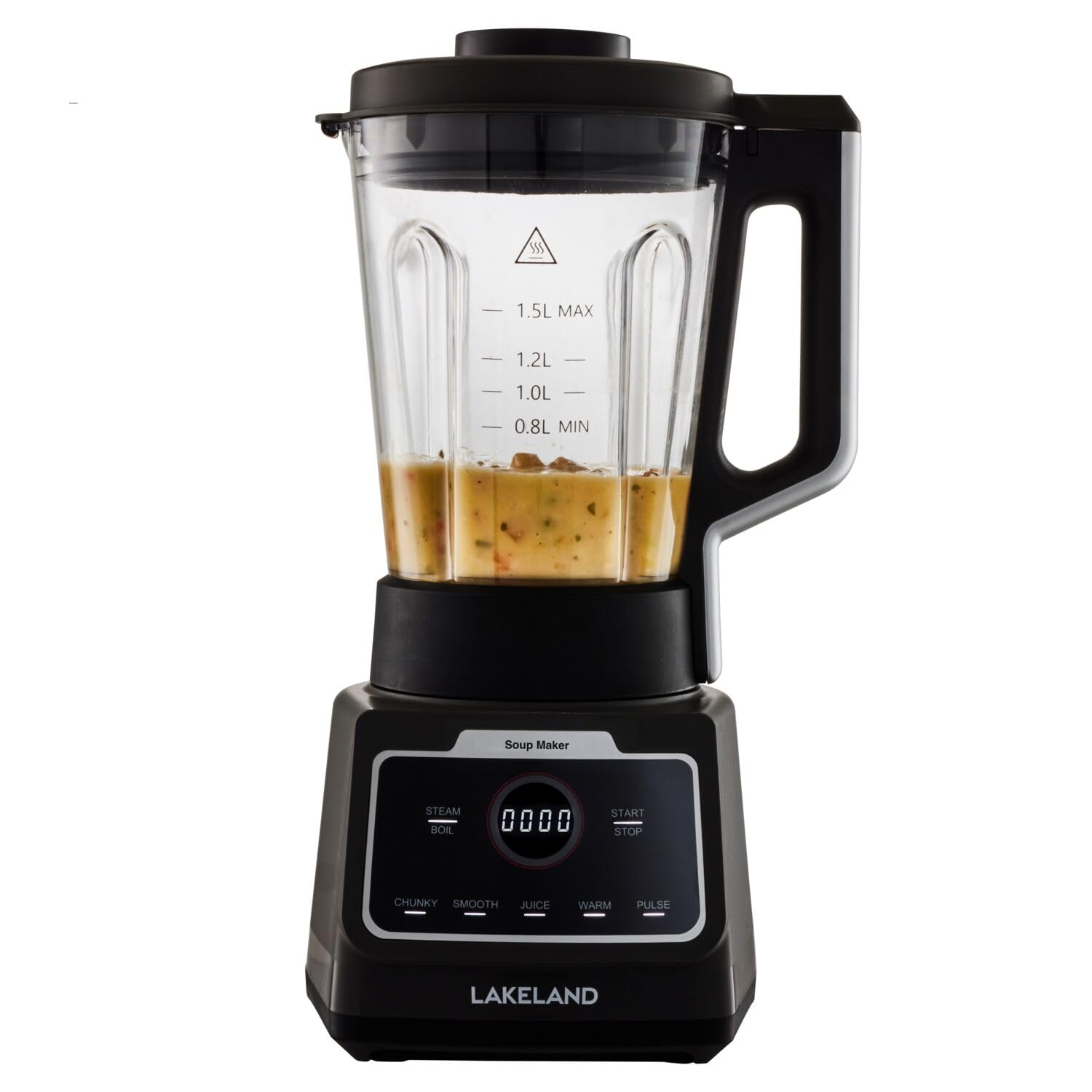 Lakeland Digital Soup Maker Keep Warm Function and Anti-Overflow 1.5L Capacity