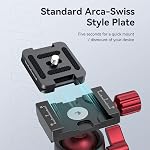 Trépied SmallRig pour iPhone Trépied de Bureau Mini - Alliage d'Aluminium de 20 pouces / 50 cm avec Tête à Boule à 360 Degrés, Plaque à Chaîne Rapide 1/4 po pour Vlogging Vidéo de Caméra DSLR, Charge jusqu'à 11 livres - 3033