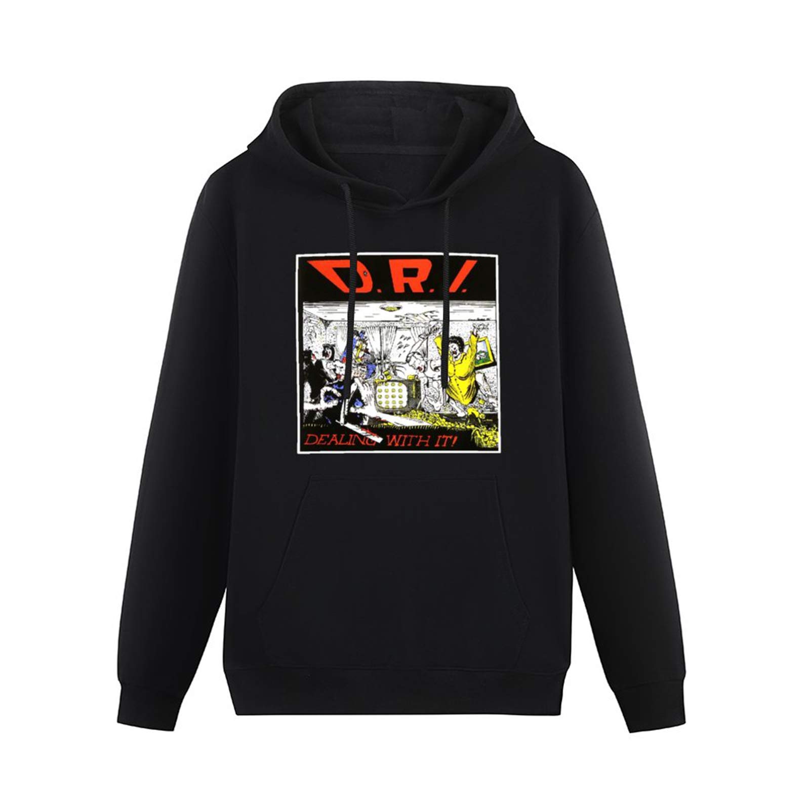fuwoHooded D.R.I. Dealing With It Long Sleeve Sweatshirts