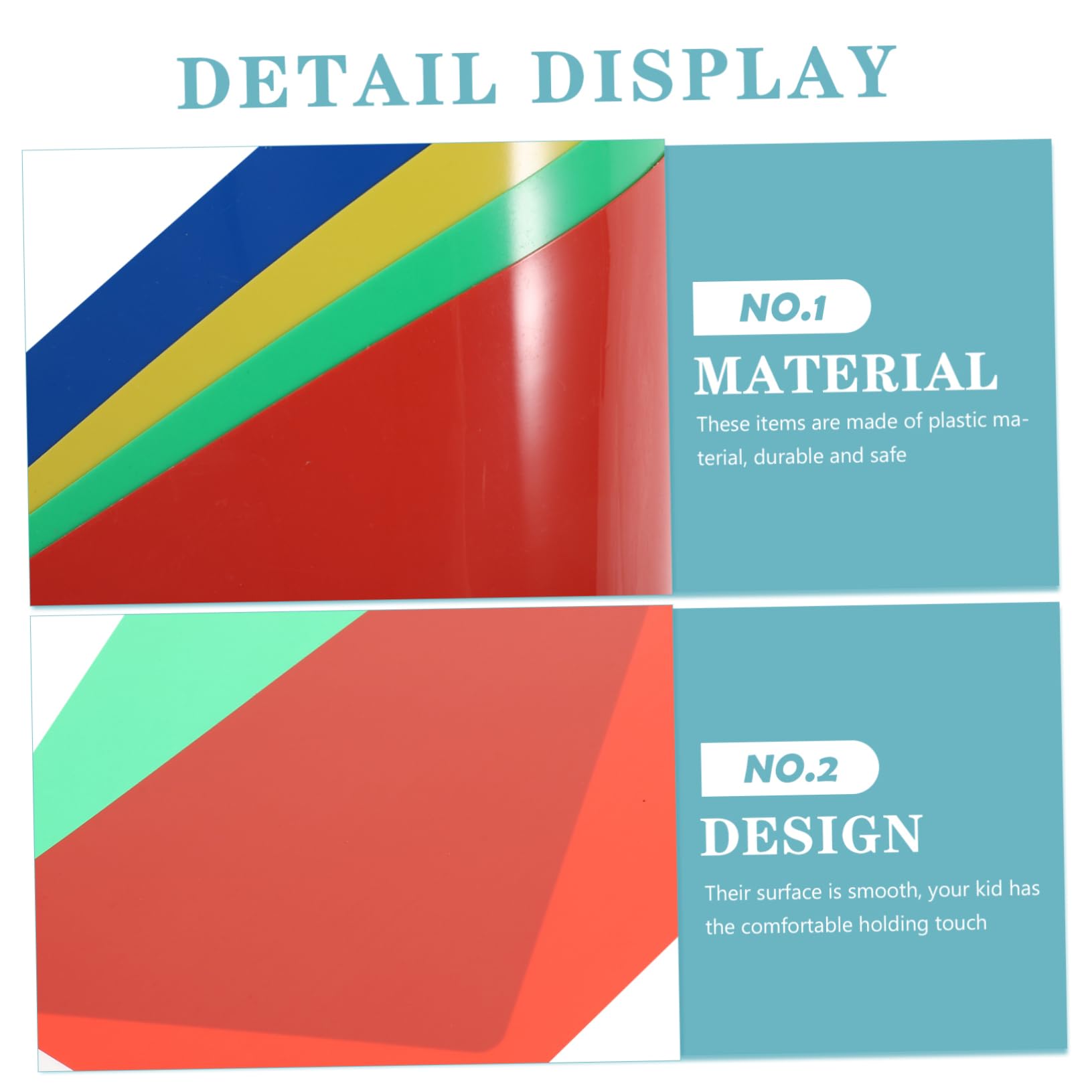 FAVOMOTO Easy and Girls Handmade Mats 4pcs Sturdy Plasticine Clay Making Boards for Girls and Boys