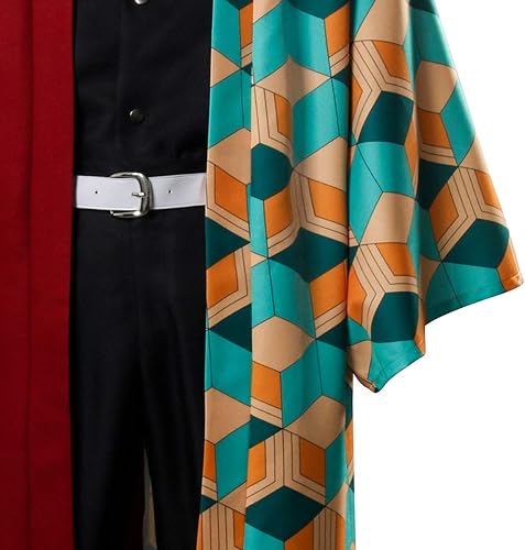 Miniatura 7 de Tomioka Giyuu - Disfraz de anime Haori Kimetsu no Yaiba kimono para Halloween y Navidad