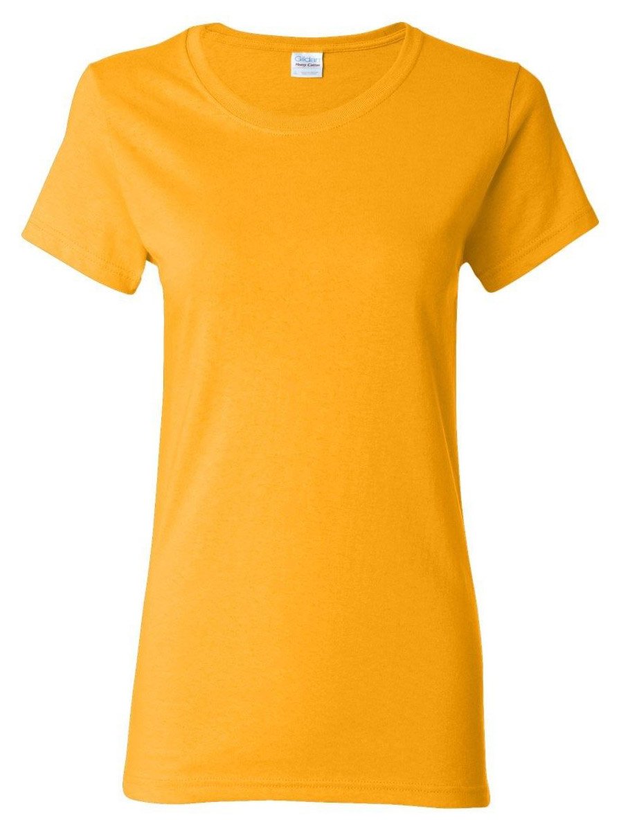 Gildan Ladies/Womens Heavy Cotton Missy Fit Short Sleeve T-Shirt (L) (Black)