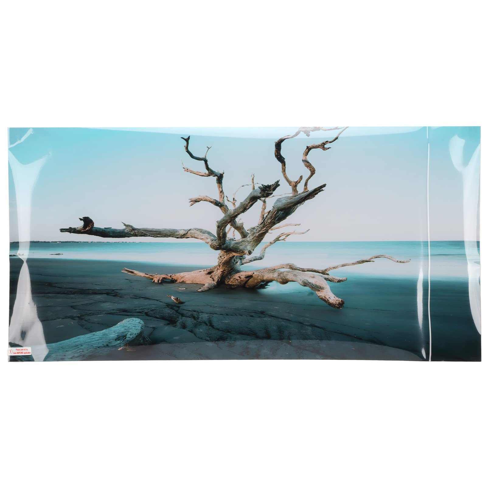 Autocollant d'image de fond d'aquarium en PVC, poster 3D paysage sous-marin de 122x50 cm