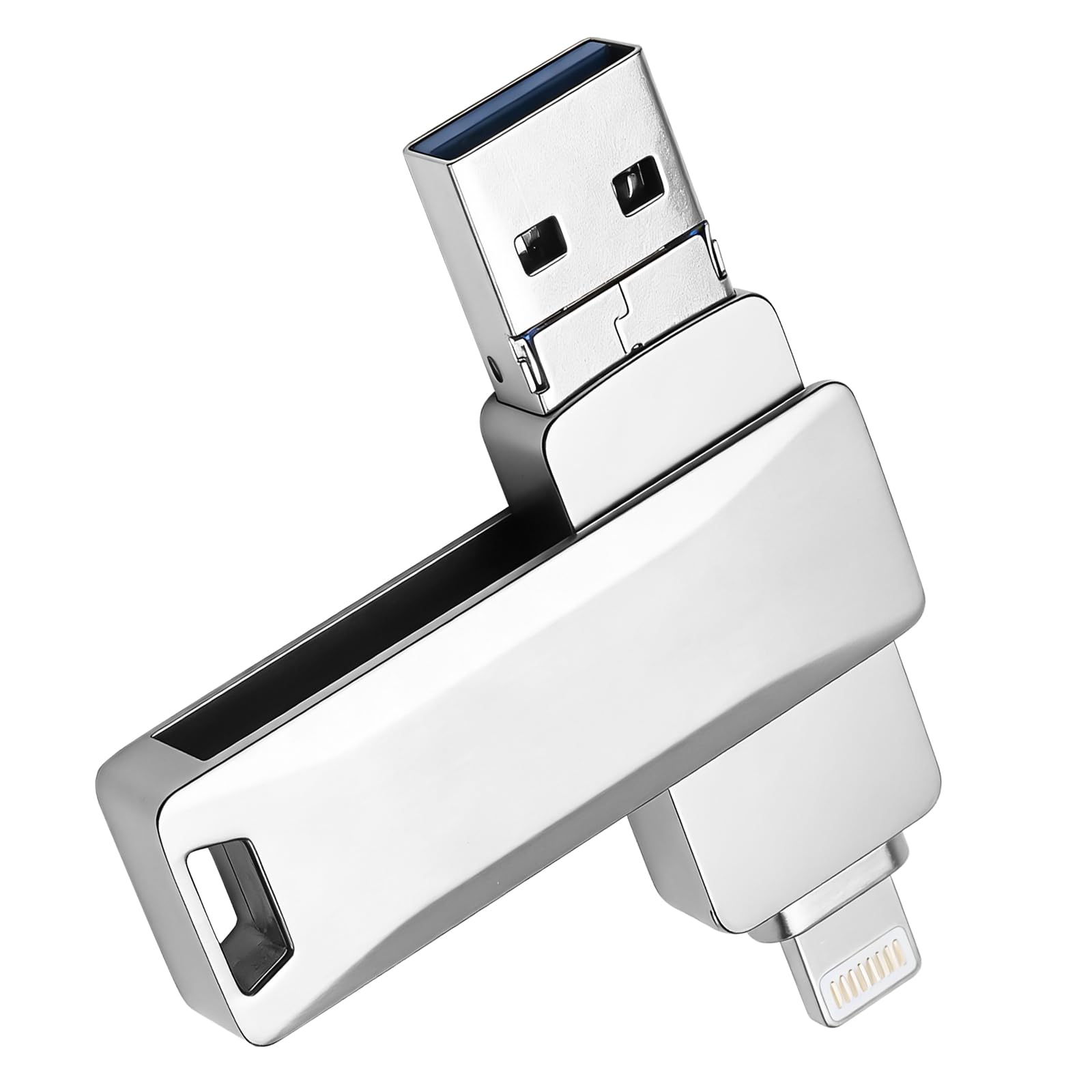 USB-stick 256 GB, pamięć USB-C do iPhone i Android, 3-w-1 dwukierunkowy USB-stick do telefonu komórkowego z portem USB-C i USB-A, kompatybilny z iPhone, iPad, MacBook, PC