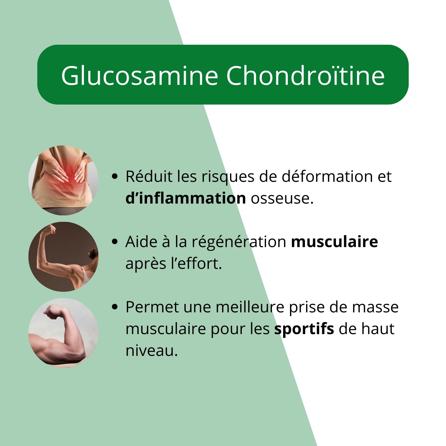 Silicium Glucosamine Chondroïtine MSM - 1000 ml - Sans paraben, sans lactose, sans arôme, sans OGM.