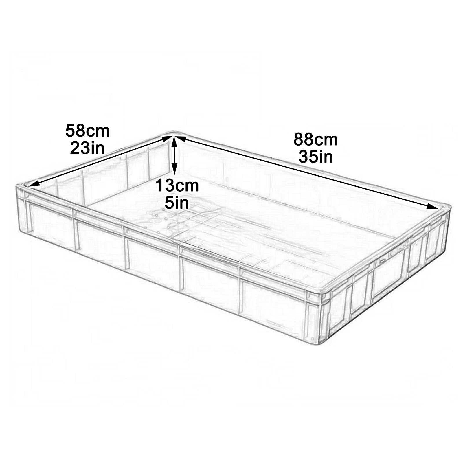 Bac de récupération d'huile pour Plantes, bac égouttoir Polyvalent en Plastique, Moulage Monobloc empilable pour Une Utilisation intérieure et extérieure.