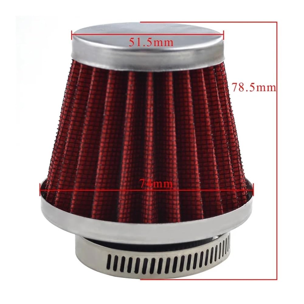 Limpiador Para Admisión De Motocicleta, Filtro De Aire De 42mm, Limpiador De Filtro De Aire De Motocicleta, Reemplazo De Limpiador Filtro Aire Moto
