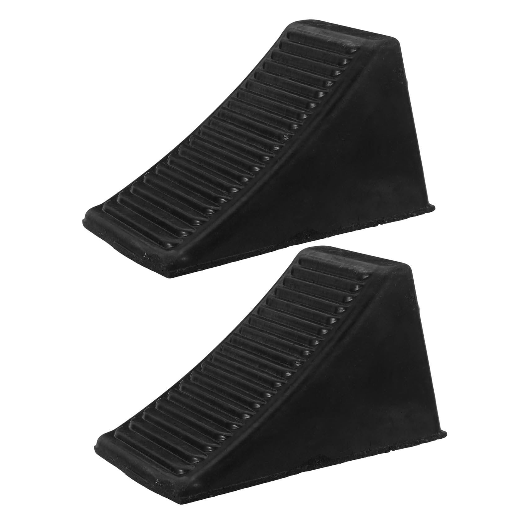 Cabilock 2 Calzos De Goma Para Neumáticos De Coche Para Caravanas Garajes Aparcamientos Color Negro