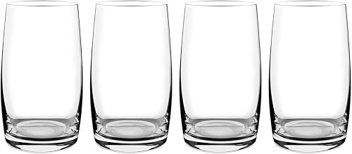 17167 Consol Signature Vienna Tall Tumbler, 380 ml Capacity, Clear, 4 Piece Set