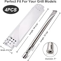 Vista 19 de Criditpid Grill Replacement Parts for Nexgrill 720-0925S, 720-0864, 720-0864M Models. Grill Heat Plates, Burner Tubes and Grill Ignitors for BBQ PRO