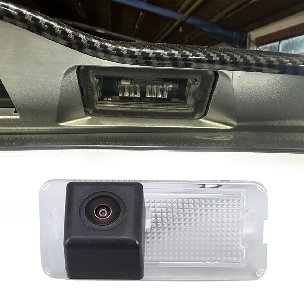 HD Luce targa Telecamera retromarcia sistema parcheggio resistente agli urti Compatibile con Fiat 500/Abarth 500 2007-2020/Fiat 500C/595C/695C/312C/Linea 2008-2022