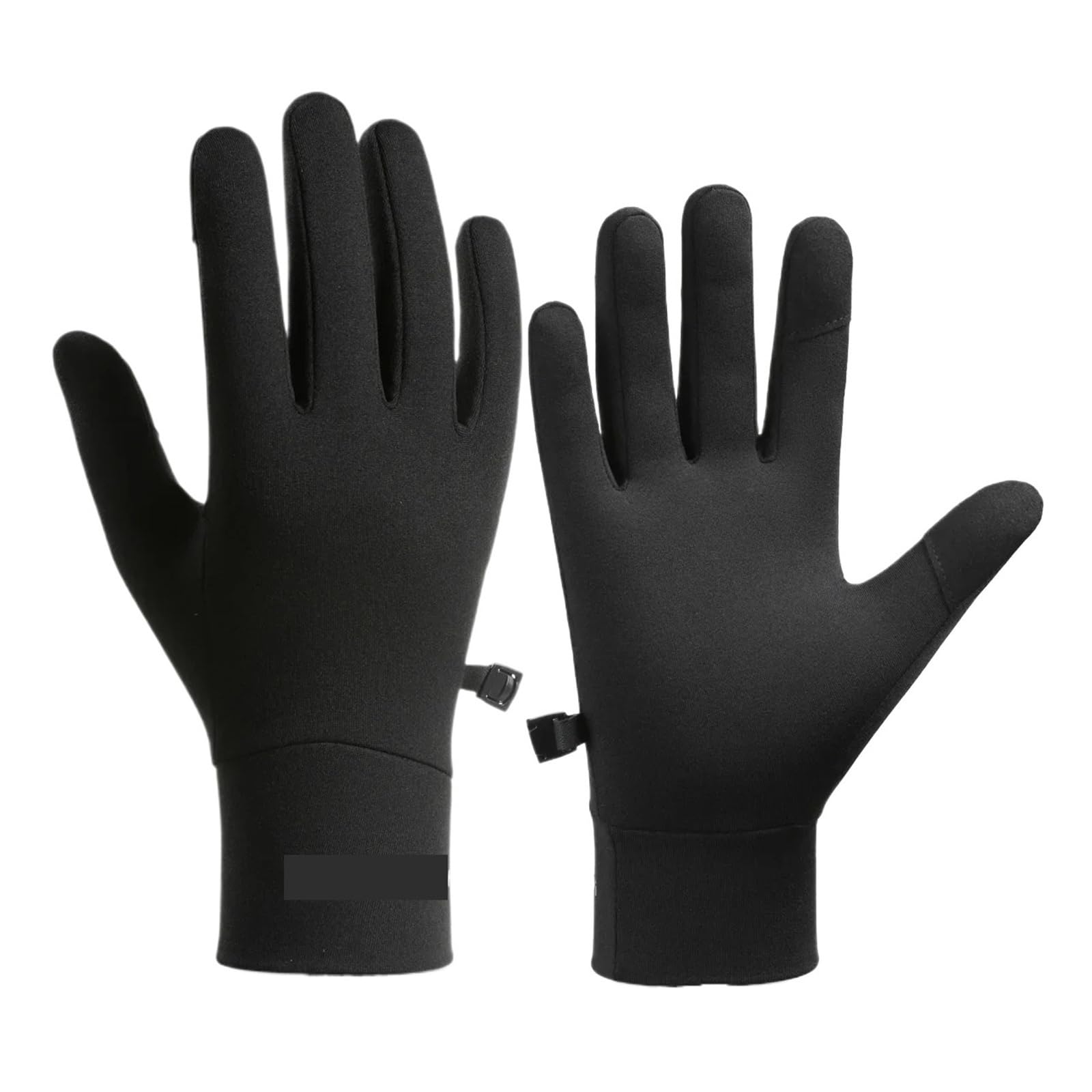 Generico Guantes de ciclismo con pantalla táctil térmica invierno dedos completos resistentes al agua antideslizantes