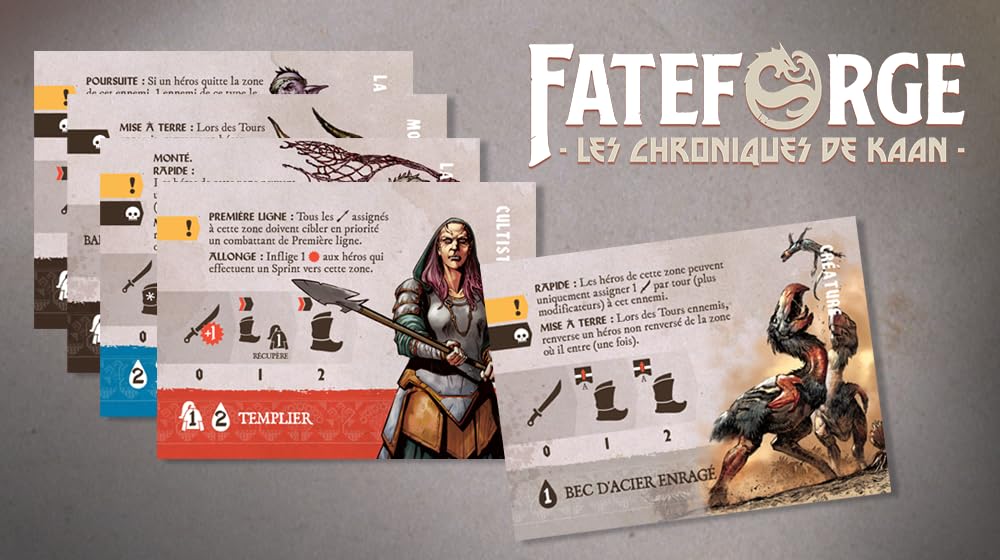 Don't Panic Games | Fateforge : Les Chroniques de Kaan - Le Choc des Immortels (Extension) | Jeu de société | À partir de 14 Ans | 1 à 4 Joueurs | 60 Minutes